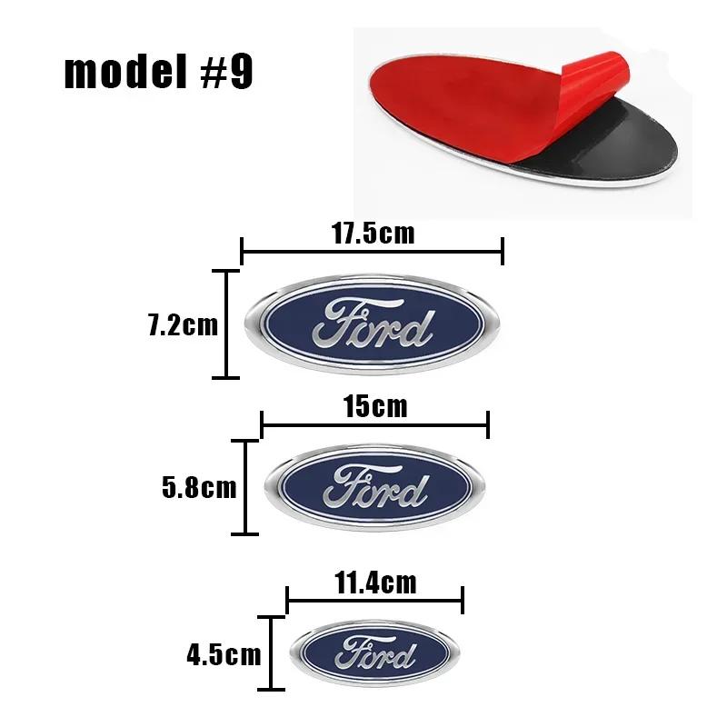 Car Front Rear Trunk Emblem Cover Sticker for Ford Focus Mondeo Edge Ecosport Ranger Fiesta Fusion Kuga Accessories