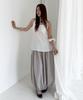 Seutaetigbeullum Volume Banding Long Skirt (Light Grey)