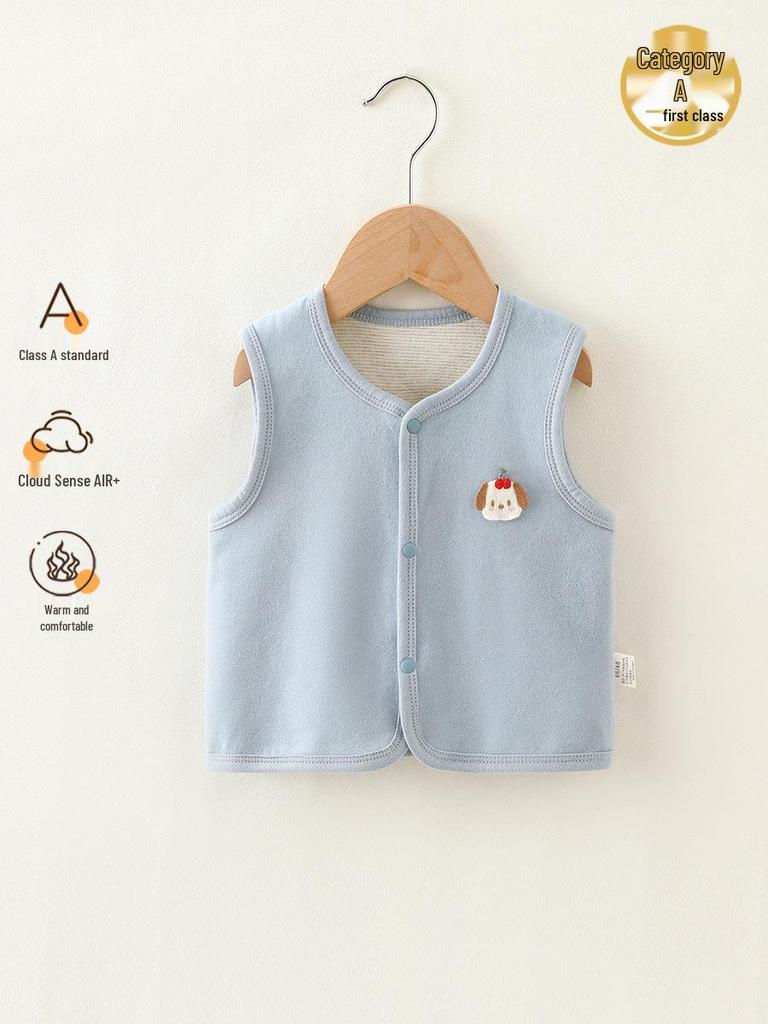 Infant A-Class Wool Silk Vest - Spring & Autumn Warm Outerwear