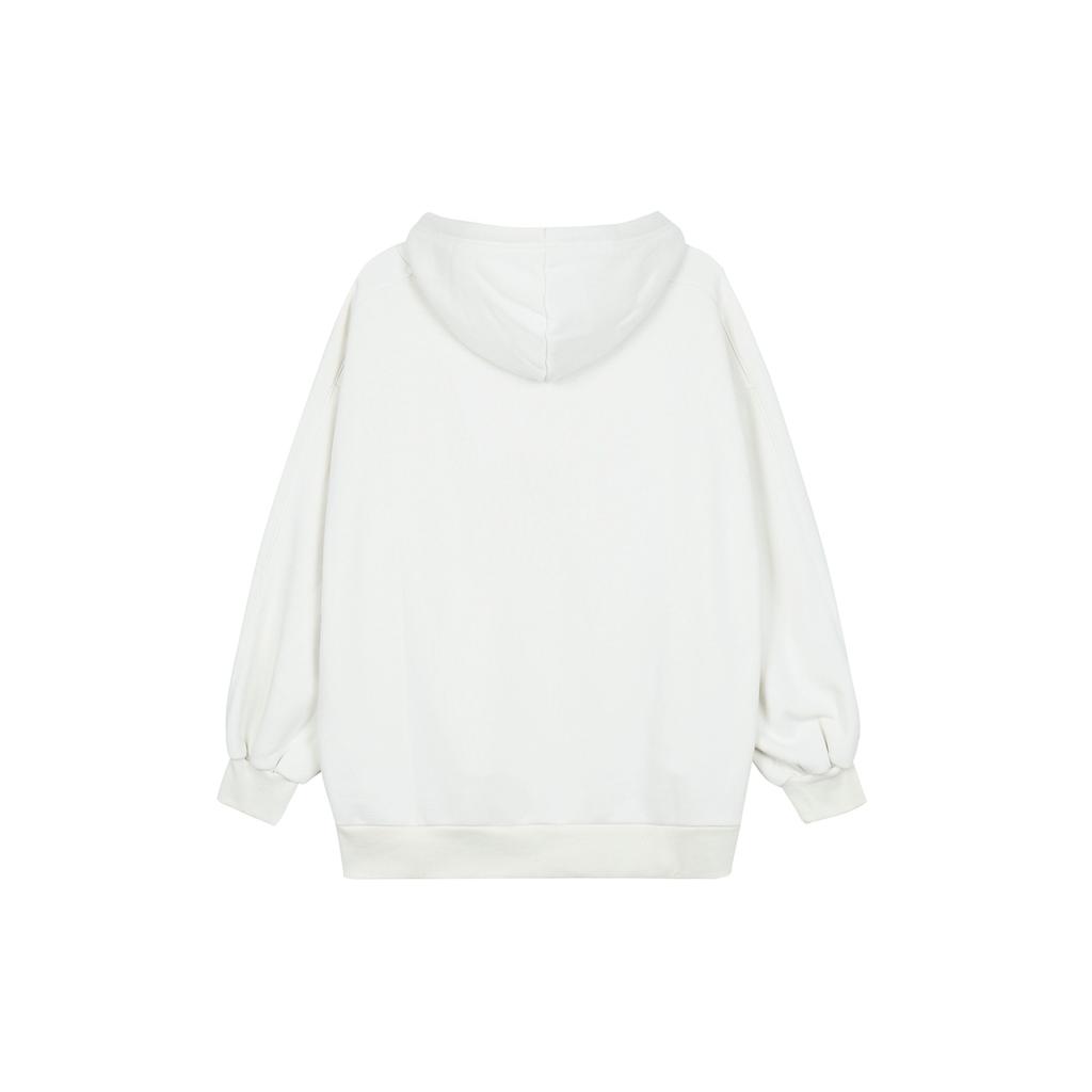 Puma Logo Print Hooded Pullover Fleece Sweatshirt Women Tops White 536184-05