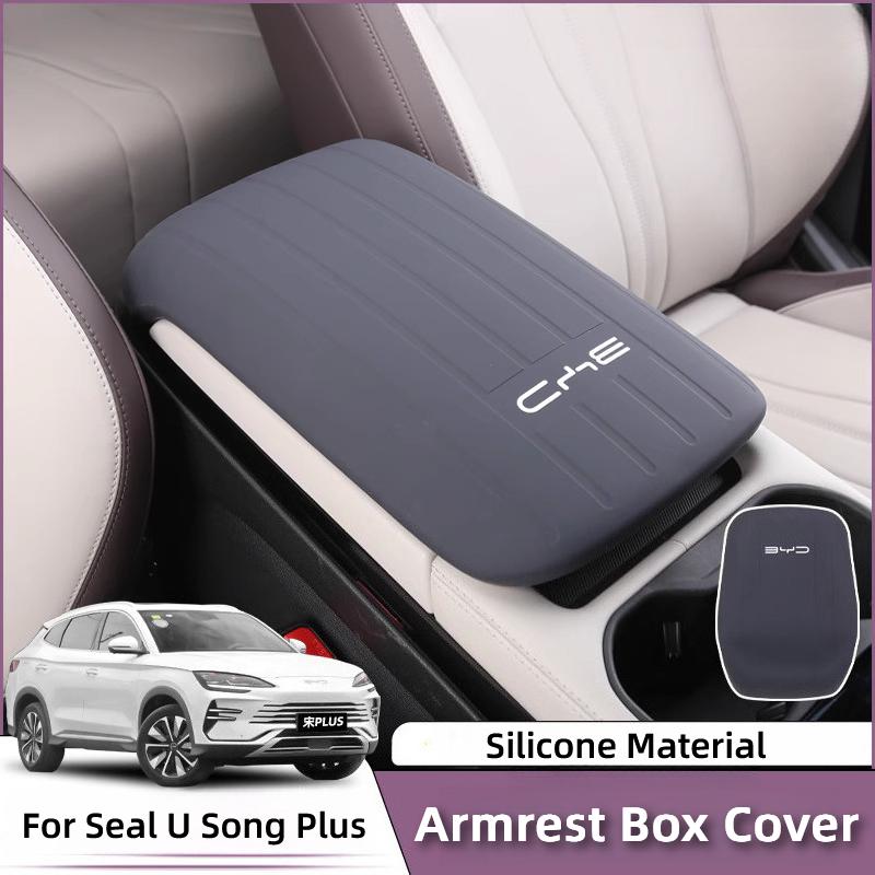 For BYD Seal U SongPlus DM-i Silicone Armrest Box Cover Specialized Center Console Interior Armrest Pad Modification Accessories