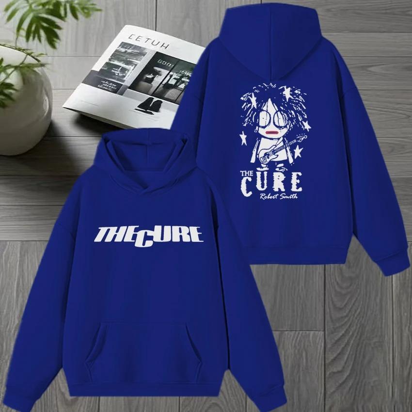 Rock Band THE CURE 90s Alternative Rock Double Sided Print Streetwear Unisex Vintage Hip Hop Hoodie Men Women Fleece Sweatshirt
