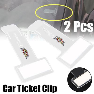 Car Parking Ticket Card Holder Fastener Sticker for ATS BLS CT5 CT6 CTS ESCALADE EXT SLR STS XLR XT4 XTS Decoration