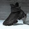Large size autumn and winter new high-top velvet blade microfiber leather Martin boots men's leather boots cotton boots