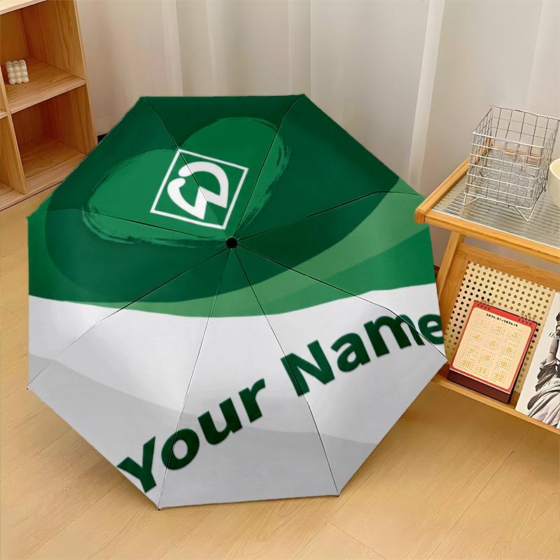 Werder Bremen FC Automatic 3‑Fold Umbrella 8‑Rib Windproof Folding Umbrella Sun Rain Protection For Outdoor Travel Daily Use