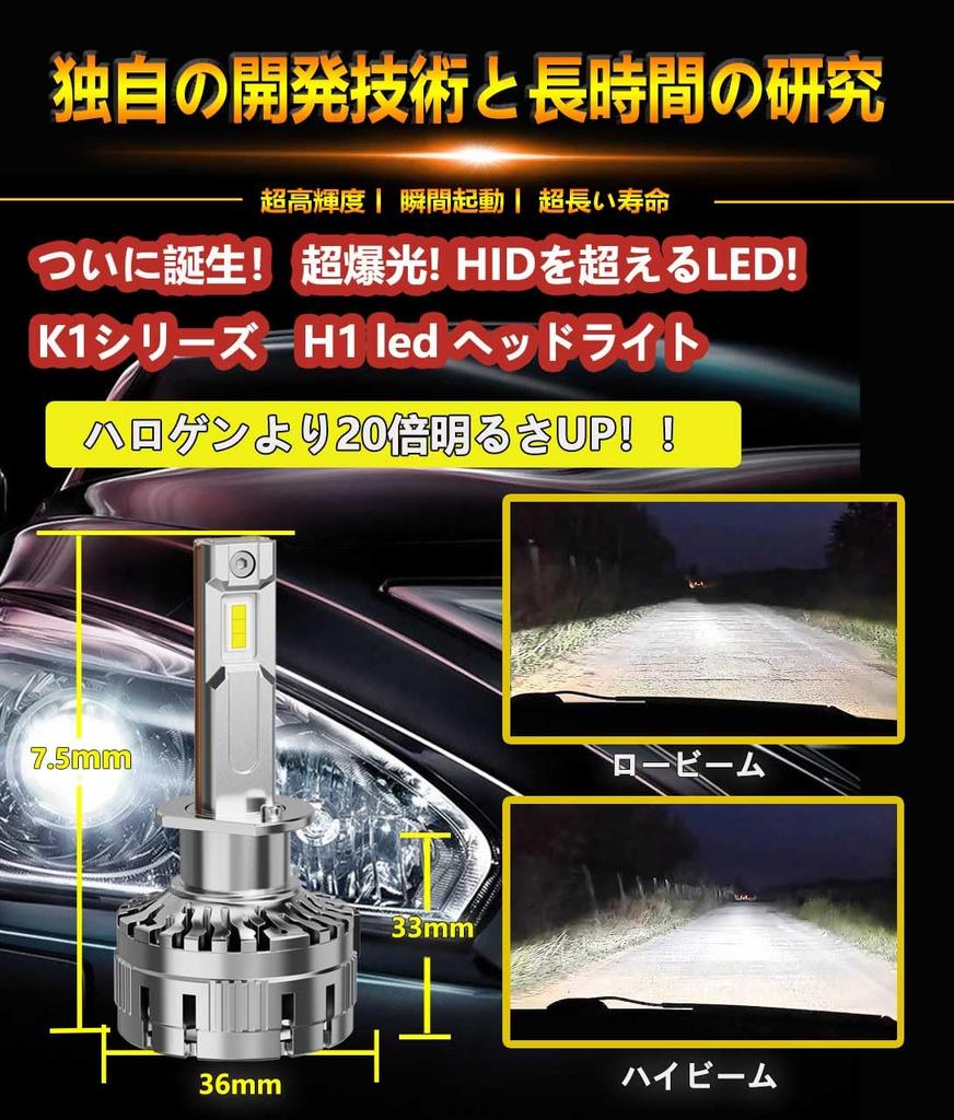 WENLE Super Explosives Licht 30.000 LM! H1 LED Scheinwerfer, Kompatibel mit Fahrzeuguntersuchung, LED