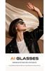 8MP Kamera Smart Glasses mit Video-, Audioaufnahme, KI-Übersetzung, Bluetooth-Kopfhörern, Objekterkennung