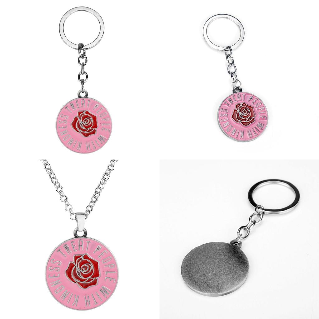 Harry Styles Rose Keychain With Pendant For Travel Gift And Collectors Item
