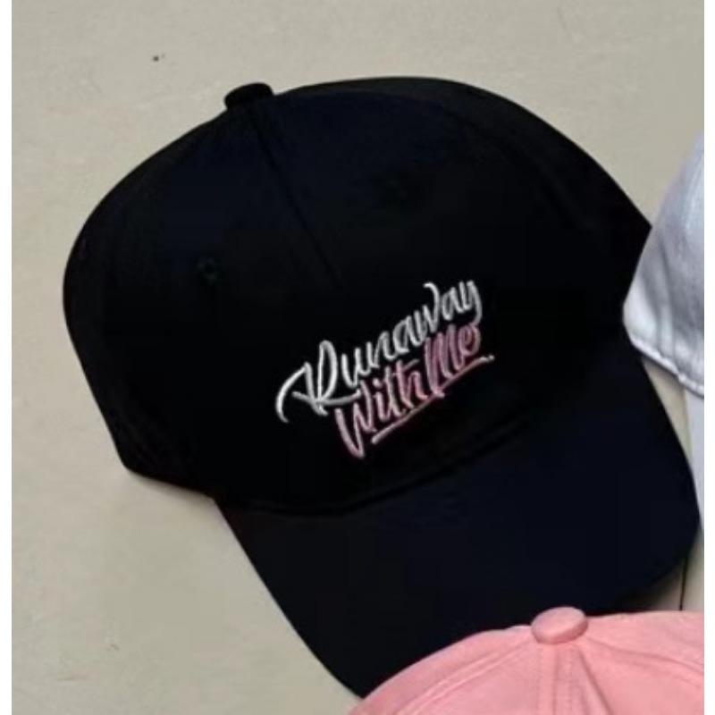 New Baseball Cap for Women Three Dimensional Embroidered Letters Soft Top Versatile Student Casual Baseball Cap