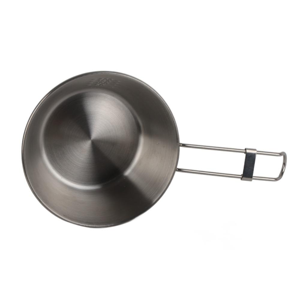 Lightweight Folding Bowl Stainless Steel Foldable Bowl Durable Portable Bowl  BBQ