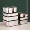 304 Stainless Steel Refrigerator Food Containers With Sealed Lids Vacuum Food Sealed Lunch Box Storage Fresh keeping Box