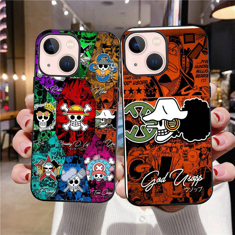 B-38 One Piece flag  Black Case for Redmi 10A 10C 12C 13C 9A 9C 9T A3X Note 10 9 9S 10S iPhone 11 12 13 14 15 16 X XS Pro Max Mini 7 8 Plus XR