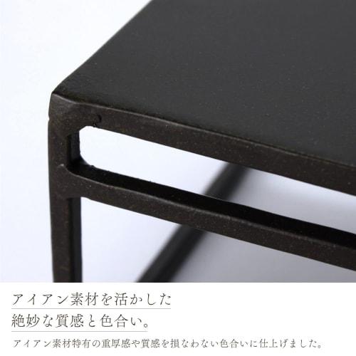 Spice (Spice) SPICE OF LIFE Display Stand, Wide, Joseph Iron, Dark Brown, Small, 18 X 9 X 6 Cm (DTFF2801)