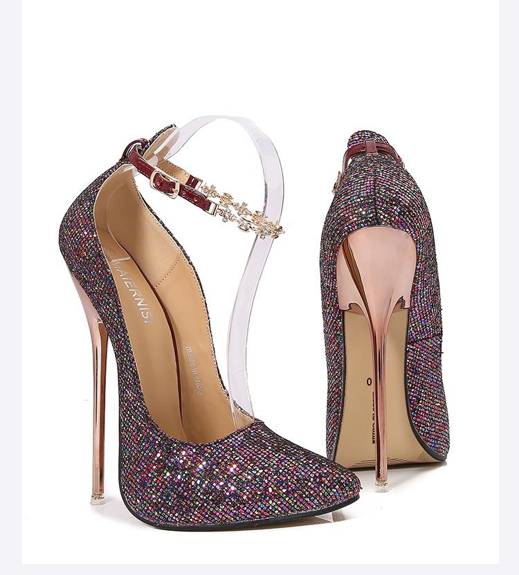 Nowość 16cm Metalowe Szpilki Seksowne Damskie Czółenka Fetysz Modelka Impreza Fabrycznie Dostosowane Unisex Męskie Buty Crossdresser