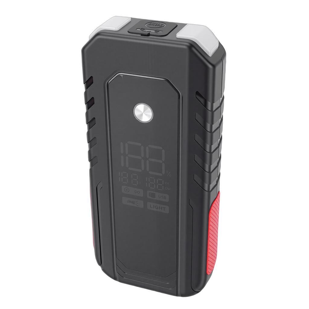 15V Car Battery Jump Starter 3000A 30000mAh LED Display Portable Emergency Battery Booster with Flashlight USB Output