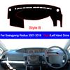 Car Inner Dashboard Cover For Ssangyong Rodius 2007 - 2018 Auto Dash Mat Carpet Cape Sun shade Dashmat Pad