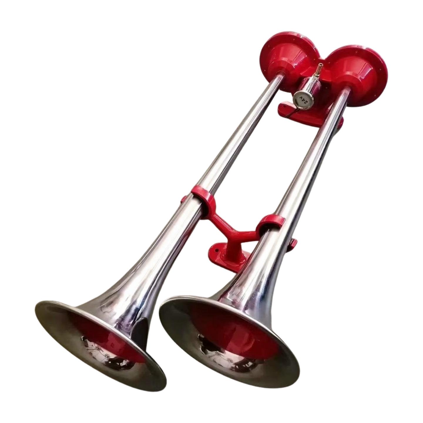 

Dual-Pipe Electric Air Horn: Super Loud Thai Horn with Clear Sound - Fits Cars, Vans, Trucks, Available in Various Colors.