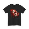 Unisex Adult T Shirt Romanticism Cat Reading Book In a Red Chair Library Tee Fun