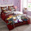 3D Cartoon Minecraft Duvet Cover for kids,Game Simulated World Bedding Set,Duvet Cover Pillowcases with Zipper Youth Kids Gift