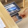 Desk Organizers Storage Drawer Self-adhesive Storage Box Office Stationery Tools Organizers Knife Fork Kitchen Organizer Makeup