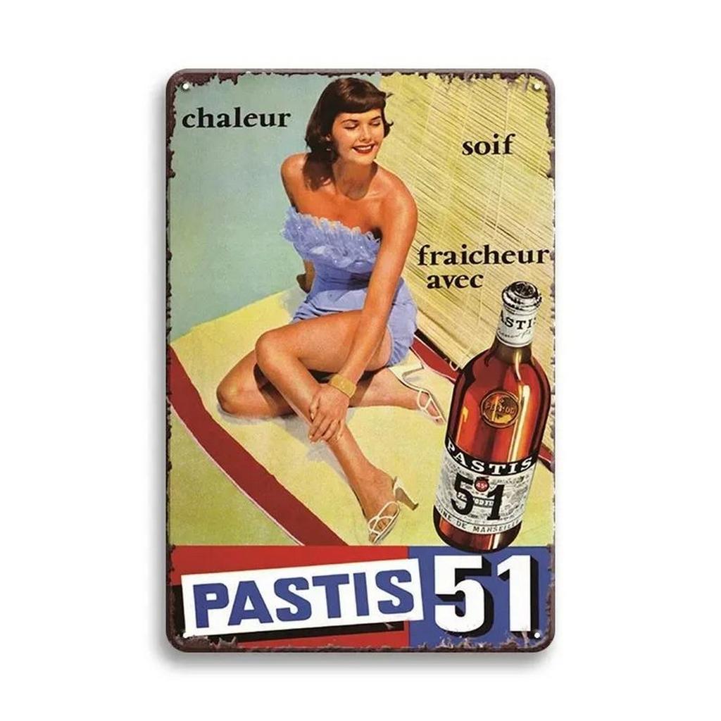 Metal Tin Signs Pinup Girl Beers Wall Decoration Plaque Vintage Art Poster Iron Painting for Man Cave Home Cafe Garden Club Bar