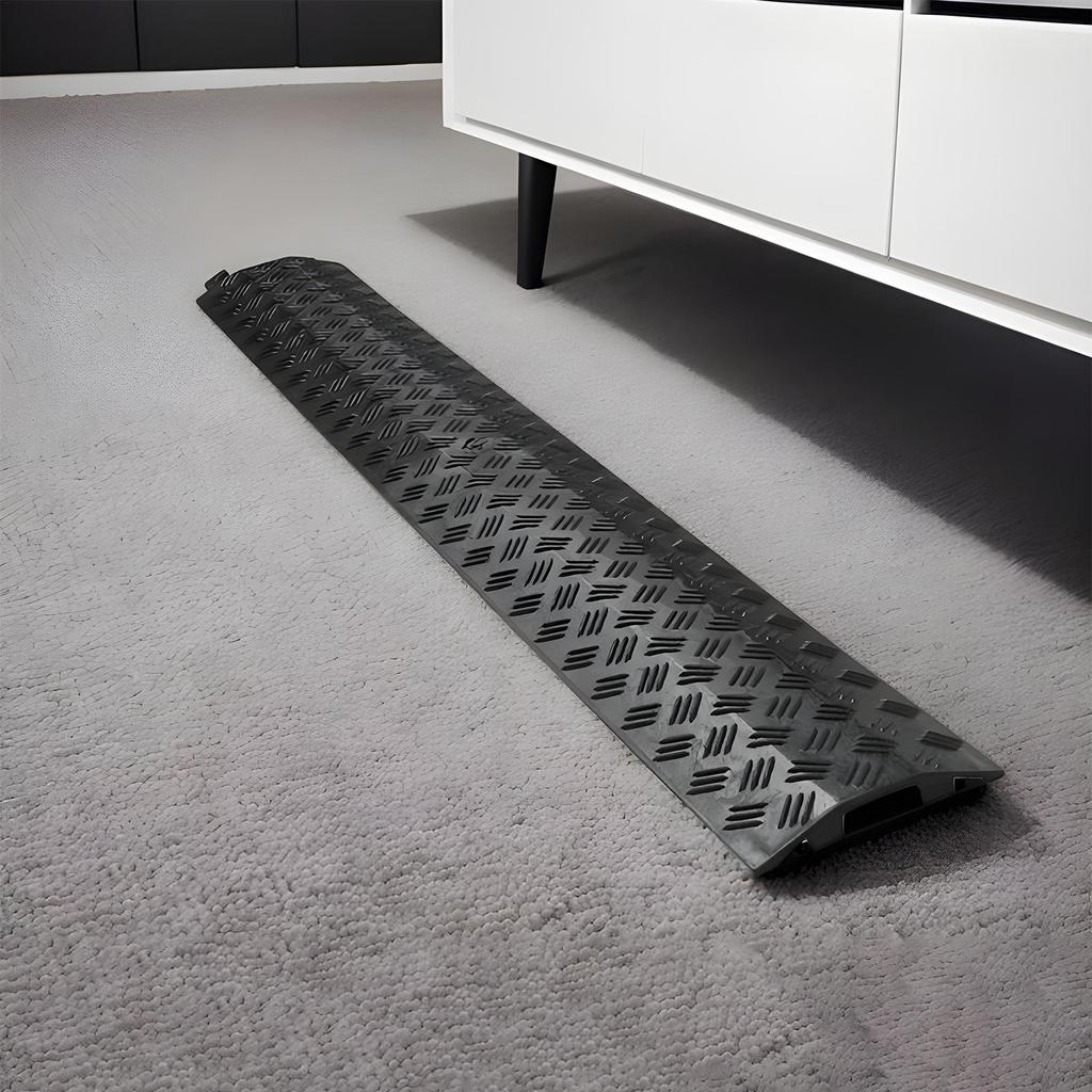 Floor Cord Cover Extension Wire Floor Ramp Outdoor Power Lines Cover for Outdoor Driveway Sidewalk Garage Garden Office Hotel