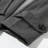 Men Long Coat Double-breasted Slim Autumn Winter Korean Style Thick Windbreaker Jacket for Daily Wear