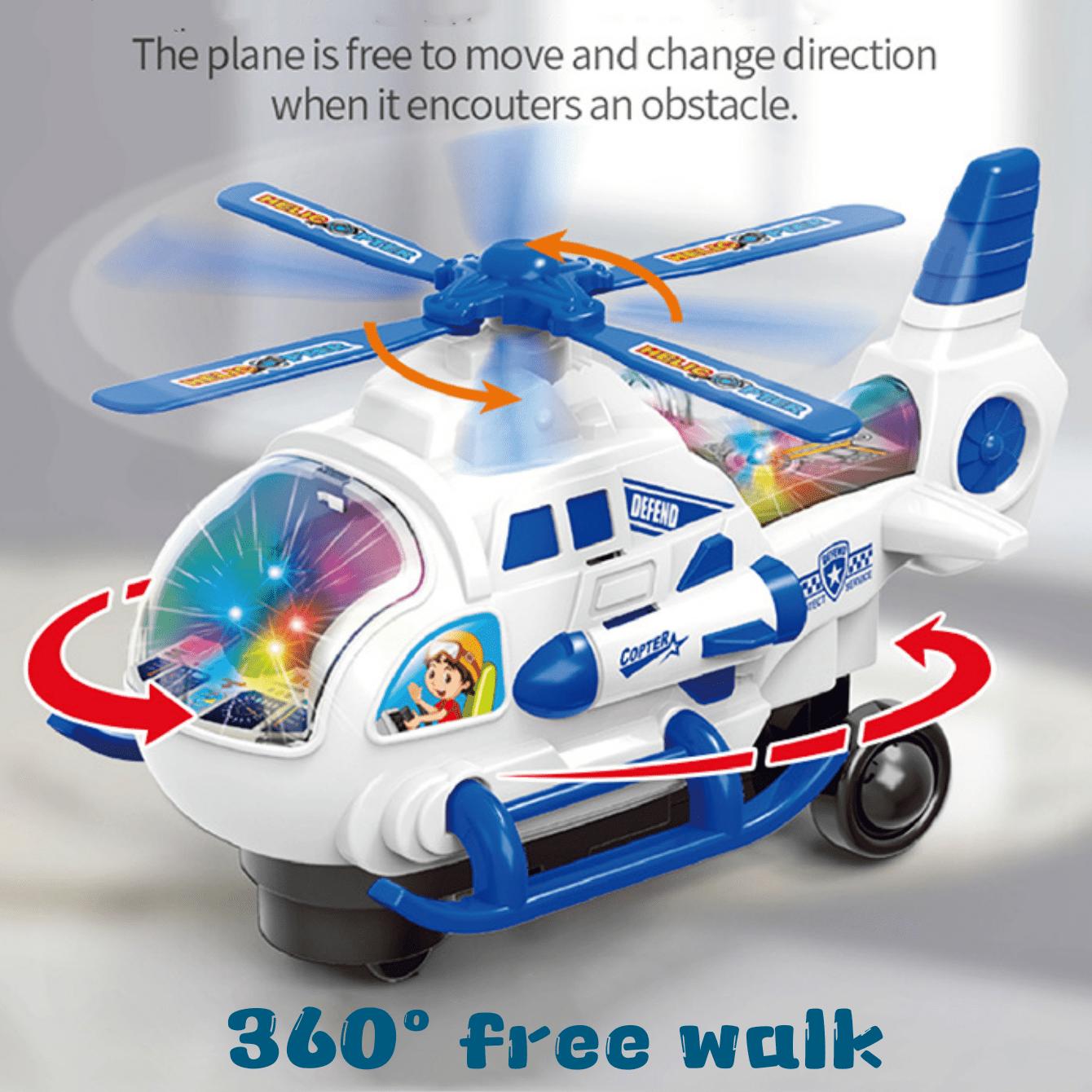

Electric Helicopter Toy with Lights And Music, 360° Rotation, Durable Plastic, Suitable for And, Ideal for Holidays And Playtime білий