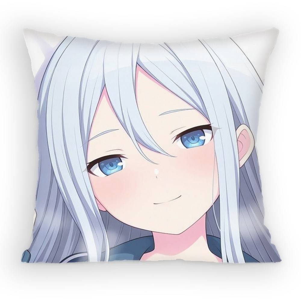 Project Sekai Yoisaki Kanade World Pillow Case Anti-Dustmite Pillowcase Invisible Zipper Silky Short Plush Sofa Cushion Cover