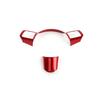 For Hyundai KONA SX2 LHD Red Interior Trim  Window Button/Door Bowl Cover/Front Water Cup Holder/Steering Wheel Decoration