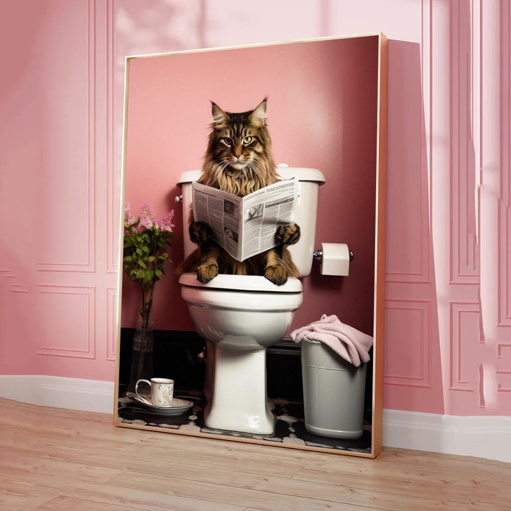 Chimpanzee Cat Dog Animal Funny Poster Classic Vintage Posters HD Quality Wall Art Retro Posters for Home Room Wall Decor