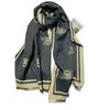 New Simple Bee Pattern Scarf for Women High End Double-sided Pattern  Versatile Warm and Thickened Shawl Korean Style Shawl