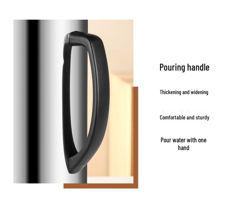 Large Capacity Double-Layer Stainless Steel Insulated Hot Water Bottle