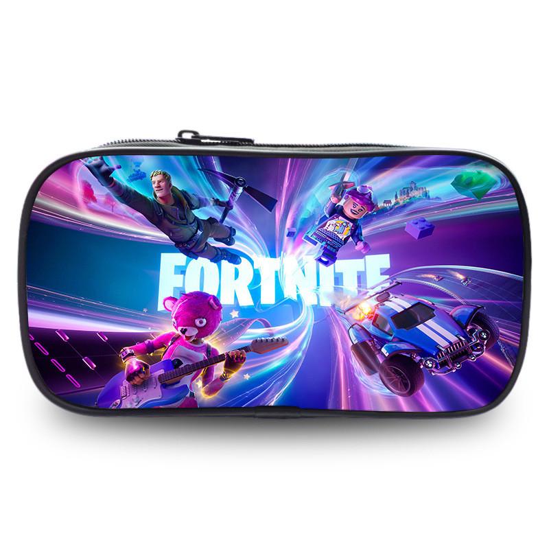 Night Fortress Pen Case Large Capacity Double Layered Design Patterns Diverse