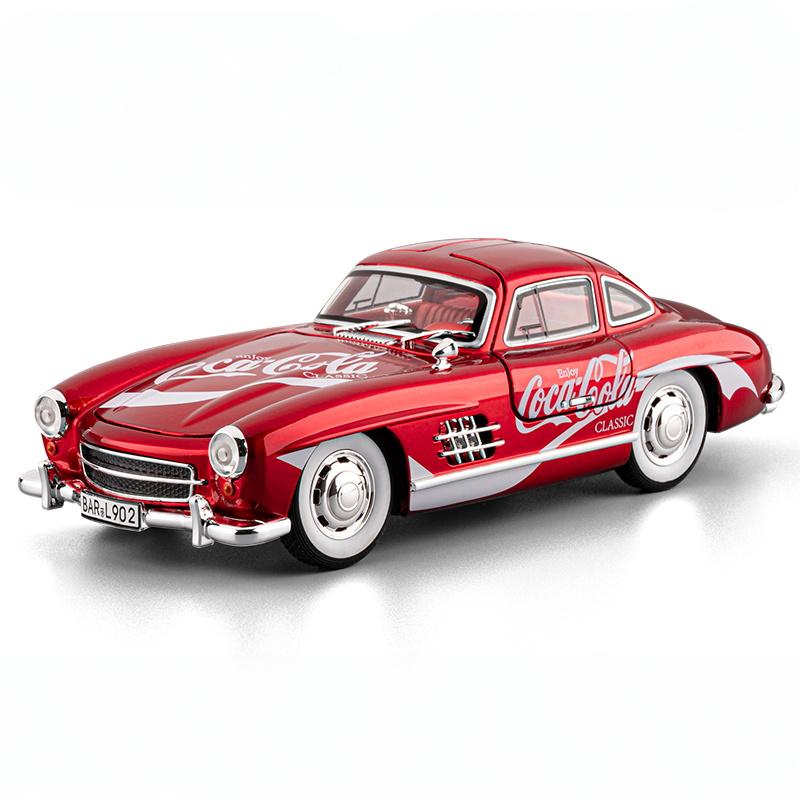 

1:24 Mercedes Benz 300SL Coca Cola Pepsi Cola Classic Vintage Car Alloy Diecast Model Car Collectible Toy Ornament Birthday Gift