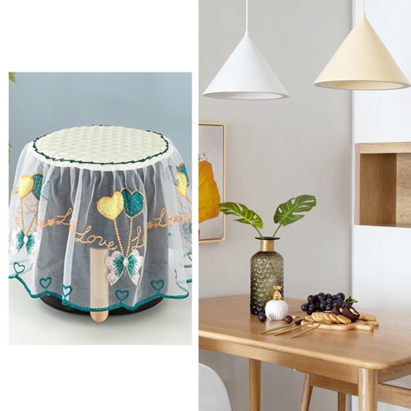 Universal Air Fryer Dust Cover Electric Rice Pot Dust Cover Lace Fabric Cover For Laundry Kitchen Appliances Dust Cover