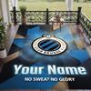 Custom Text Printed Rug Club Brugge FC Non Slip Floor Carpet For Home Room Decor
