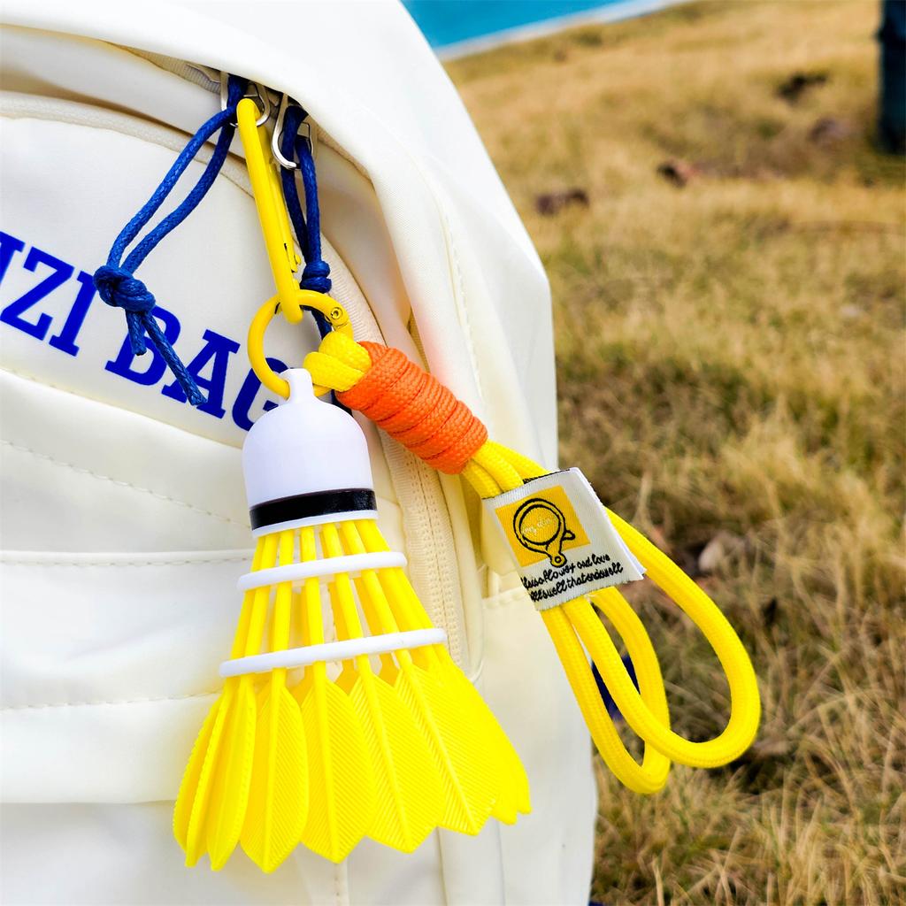 3D printed rainbow badminton pendant, outdoor sports bag pendant, badminton enthusiast gift