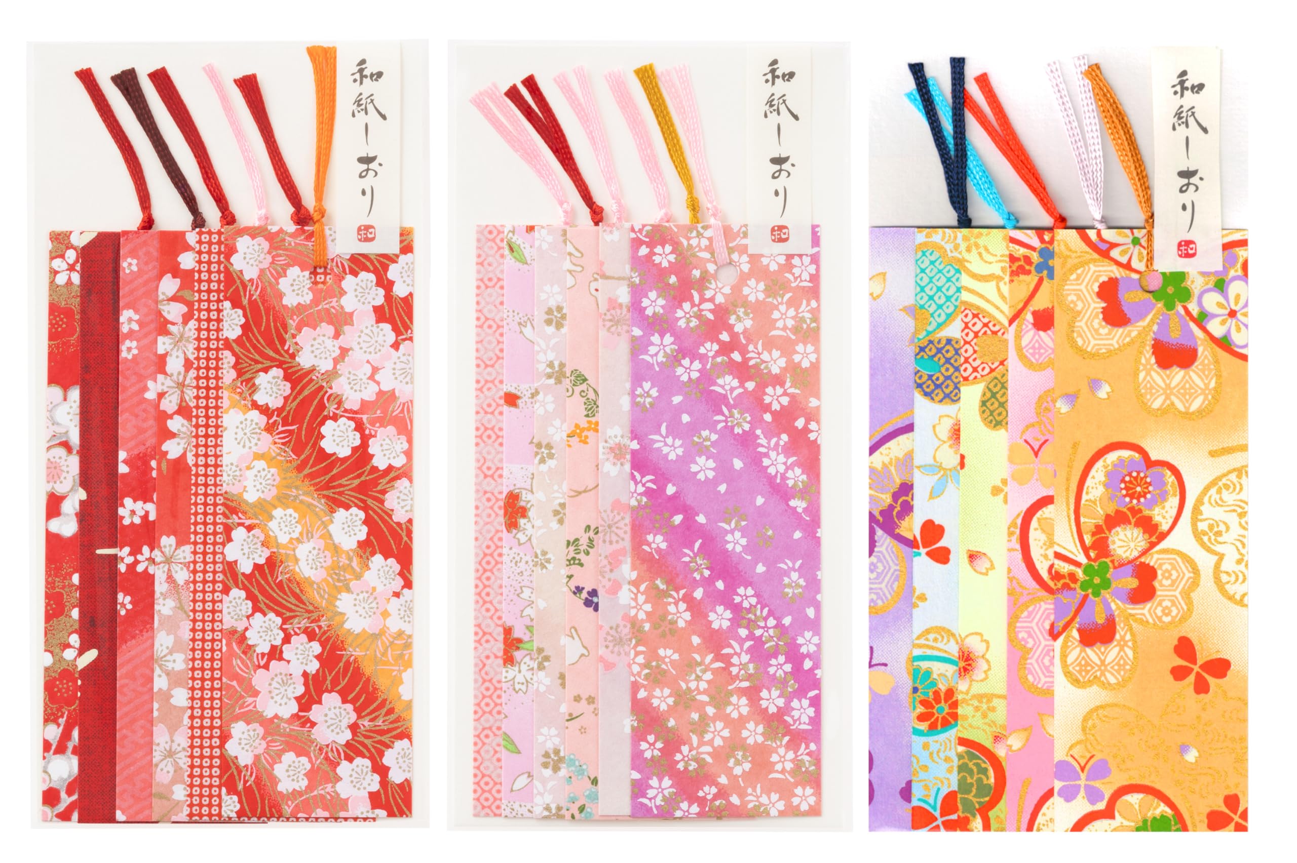 

Kawasumi Washi Yuzen Washi Красный Розовый Цветок 17 листов Трафаретная печать Закладки, + + Kyo-Yuzen Бабочка,