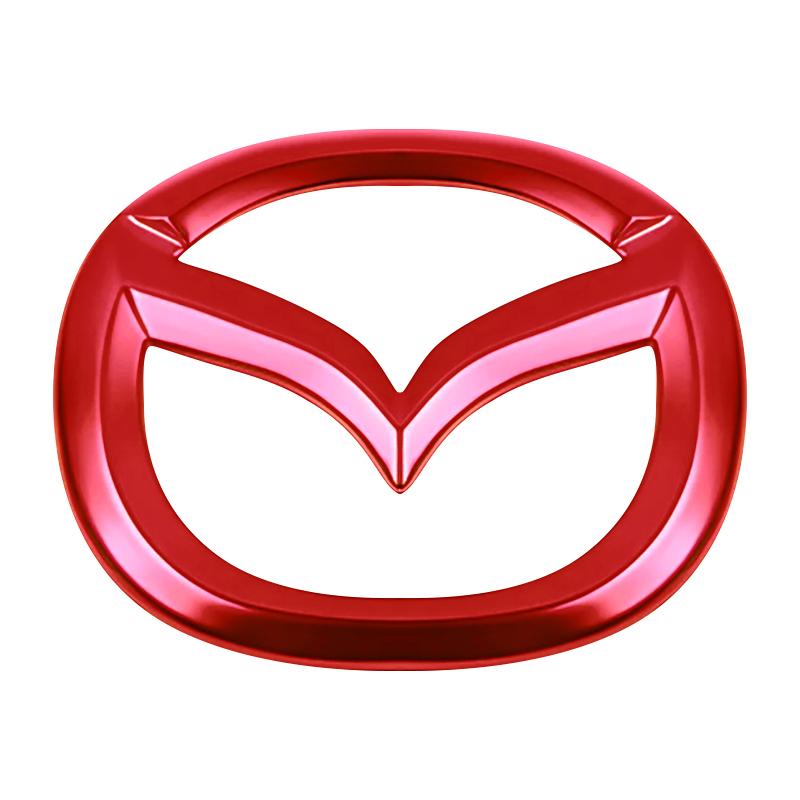 For Mazda 6 3 CX5 5 2 323 CX7 Demio Atenza Axela MX30 CX30 CX3 CX9 RX8 RX7 ABS Car Steering Wheel Center Emblem Sticker Accessories