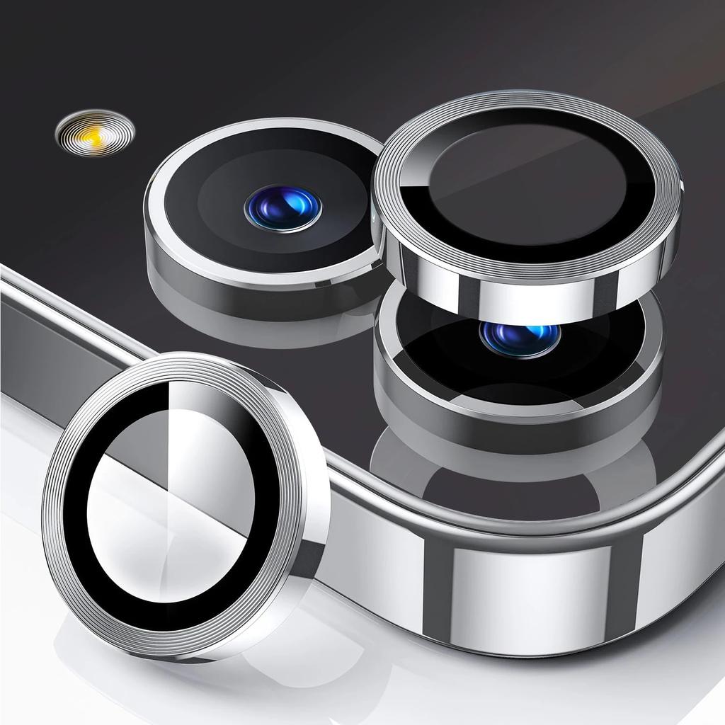 1-3PCS 9H HD Tempered Glass Camera Lens Protector Film Anti-scratch Alloy Metal Lens Ring Cover For Samsung Galaxy Z Flip 7 6 5