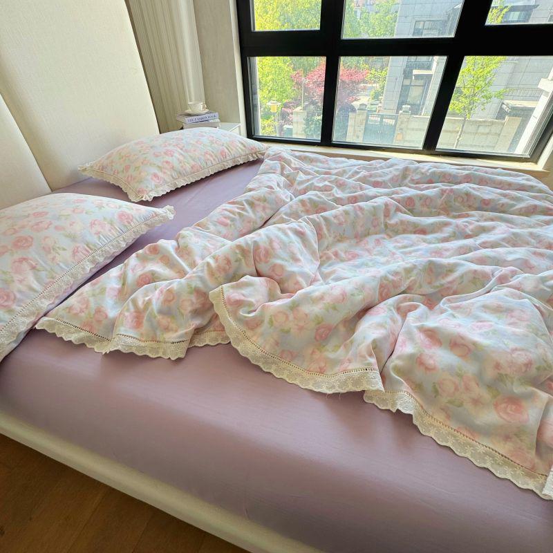 G5Z Soft Double-Layer Gauze Bedding Set - Pure Cotton Duvet and Pillow Covers