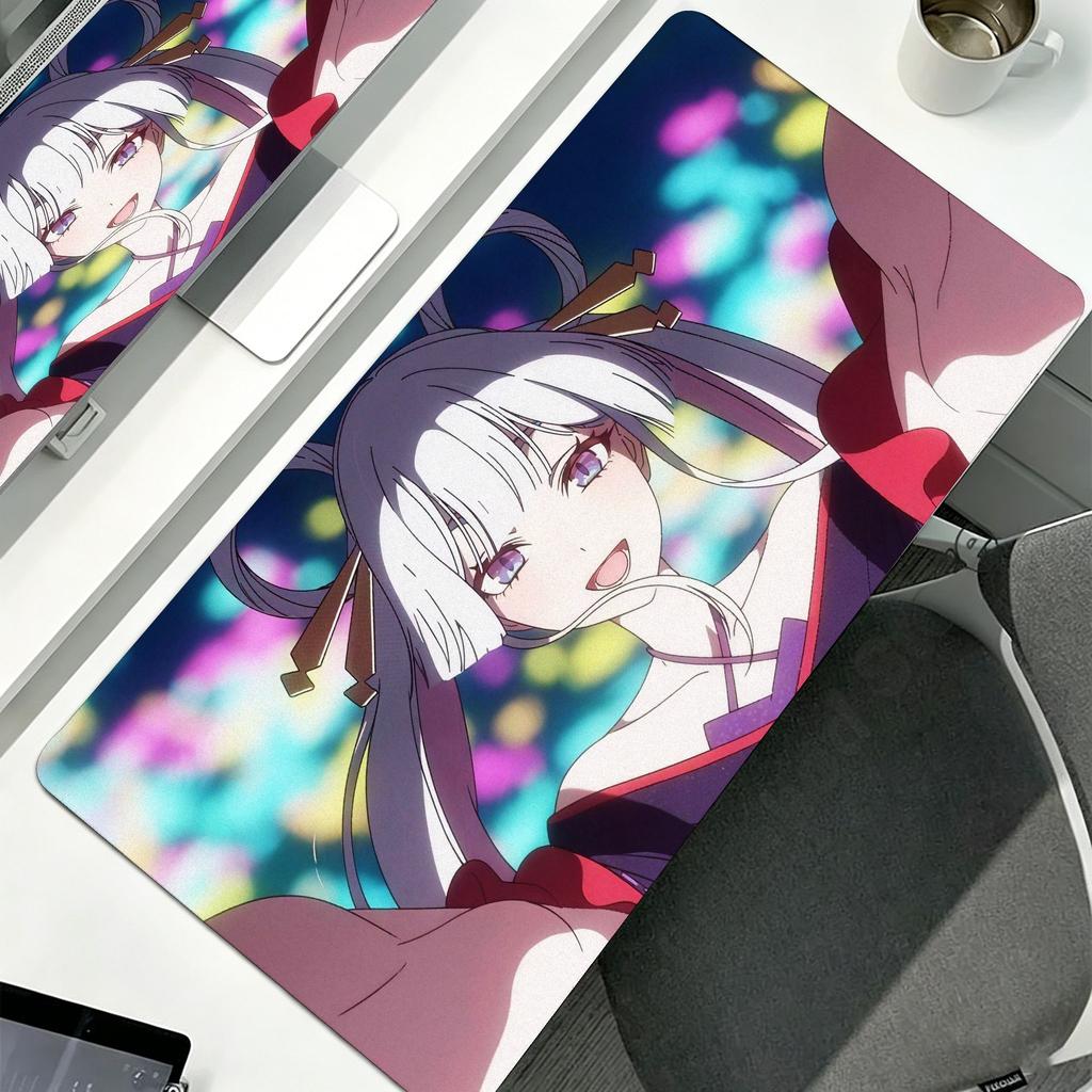 Anime Cosmic Princess Kaguya Mouse Pad Large Computer Mousepad Office Pc Gamer Nonslip Rubber Keyboard Deskmat