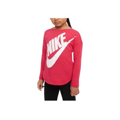 Letter Logo Print Round Neck Short Sleeve T-Shirt Kids Tops Light-Grass-Pink HA4984-601