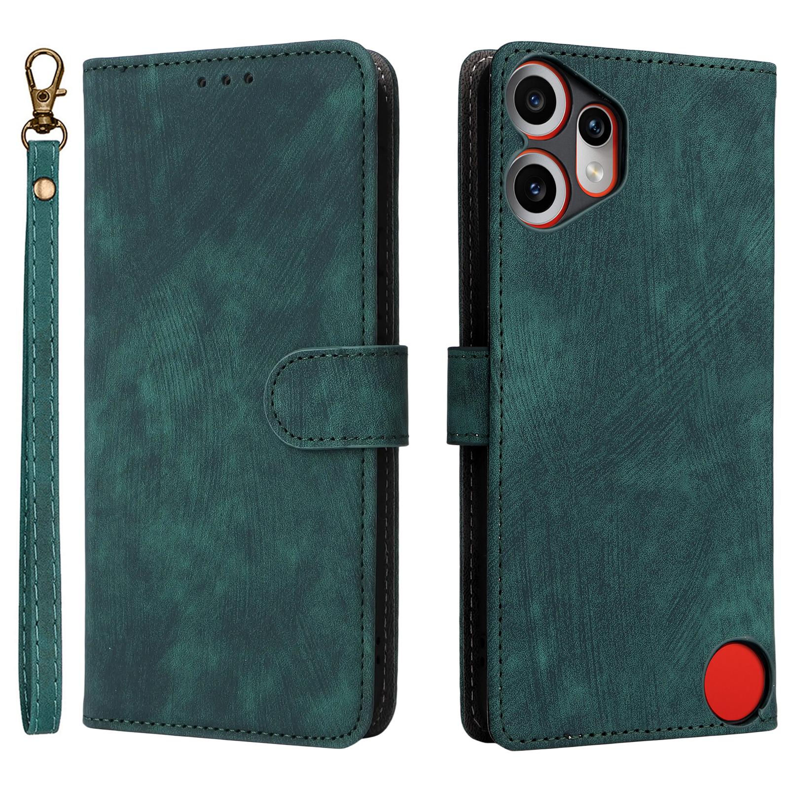 

For Nothing CMF Phone 2 Pro Case Wallet RFID Blocking PU Leather Phone Cover Stand with Strap C