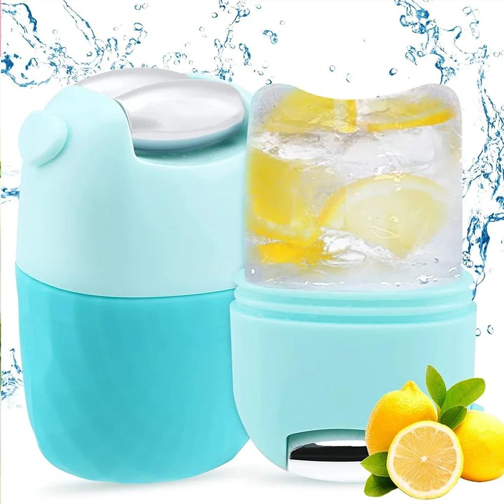 Rullo Ghiaccio Viso in Silicone Cubetti Ghiaccio Viso Vaschette Rullo Sfera Massaggio Lifting Bellezza Trattamento Contouring Cura della Pelle Ridurre Acne Strumento