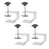 4Pcs Drawer Panel Fixing Clamp Stainless Steel Bow Shaped Drawer Front Installation Clamp