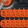 Wiederverwendbare Filz-Bestecktaschen Halloween-Themen-Besteckabdeckungen Süßigkeitentaschen Küchenutensilien-Set