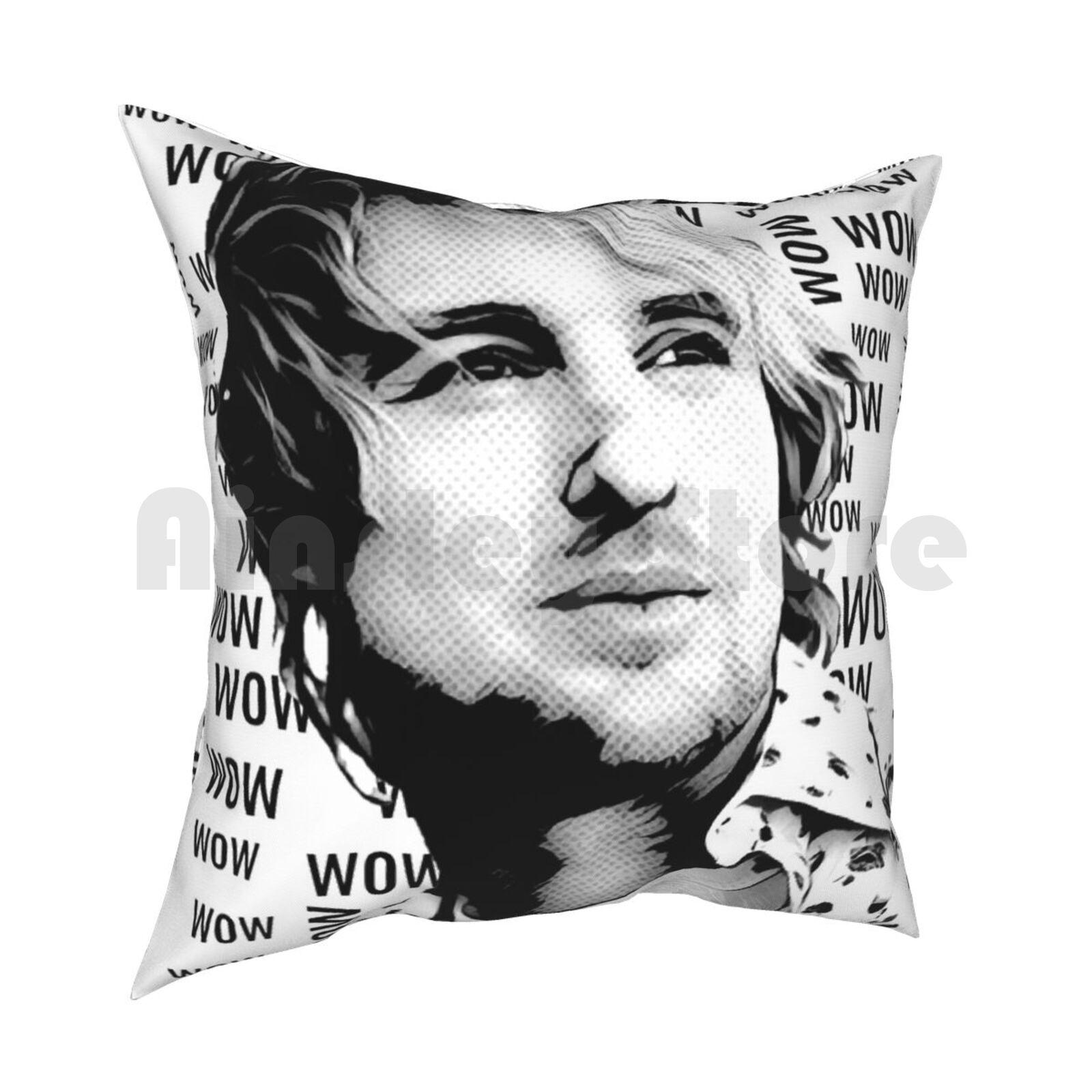 Wow Owen Pillow Case Printed Home Soft DIY Pillow Cover Wow Meme Owen Fun 30x30cm 12x12in