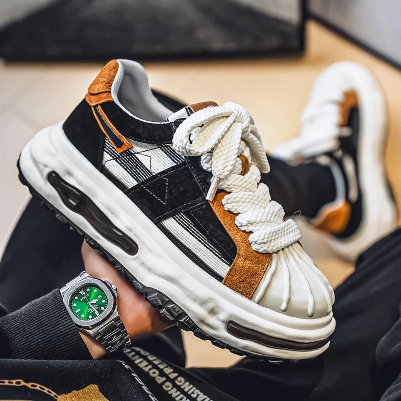 New Fashion Shoes Men Sneakers Lightweight Thick Soled Casual Shoes Non-slip Tennis Sports Shoes Athletic Zapatillas Hombre